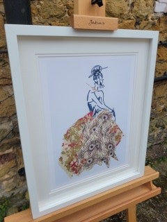 Elegant embellished print - Juniper
