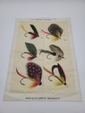 Tea towel - Fishing Flies