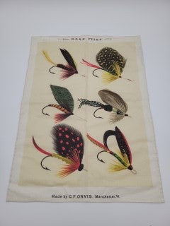 Tea towel - Fishing Flies