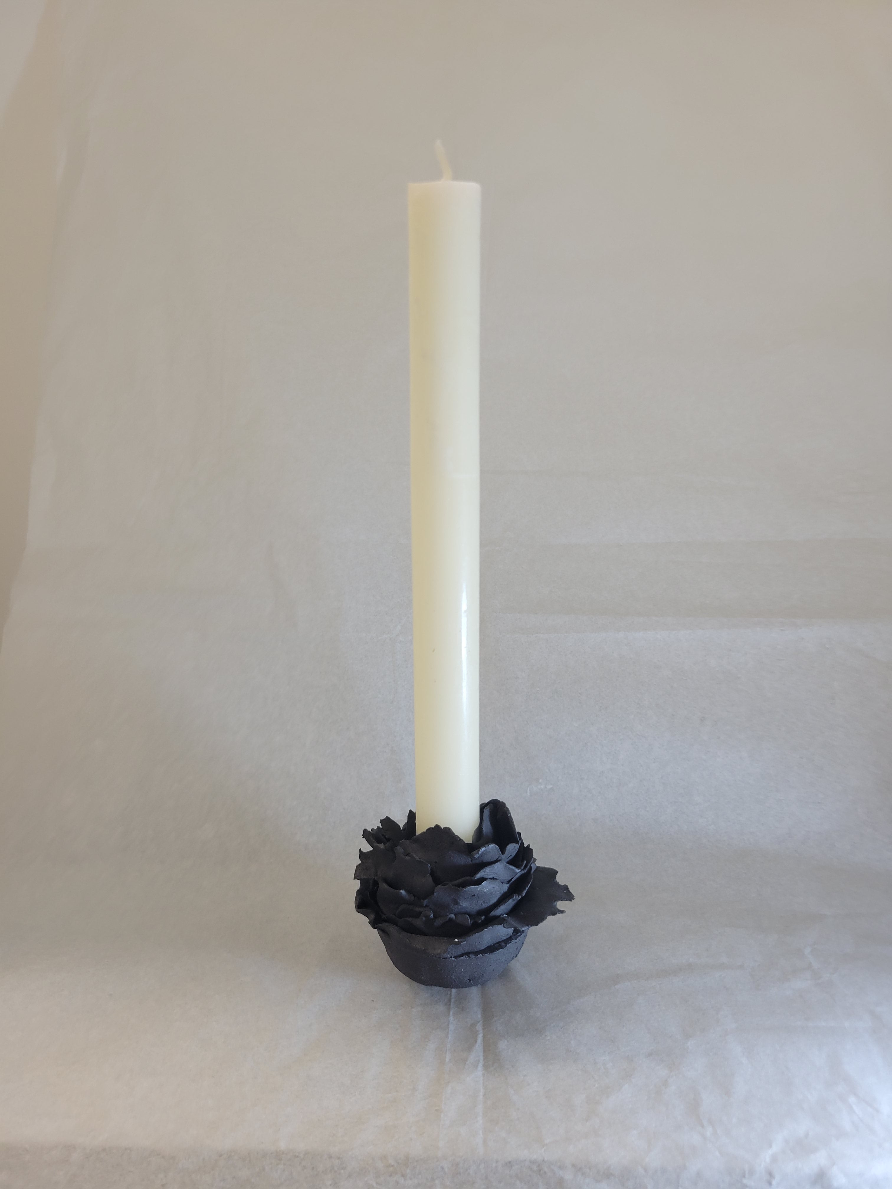 Candle Holder Cabbage - Small - Black