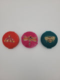 Hand beaded compact mirror