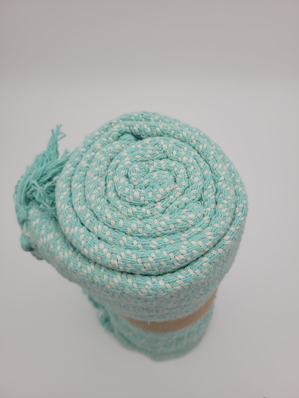 Recycled cotton throw