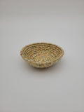 Handmade coiled yarn bowl - pastel