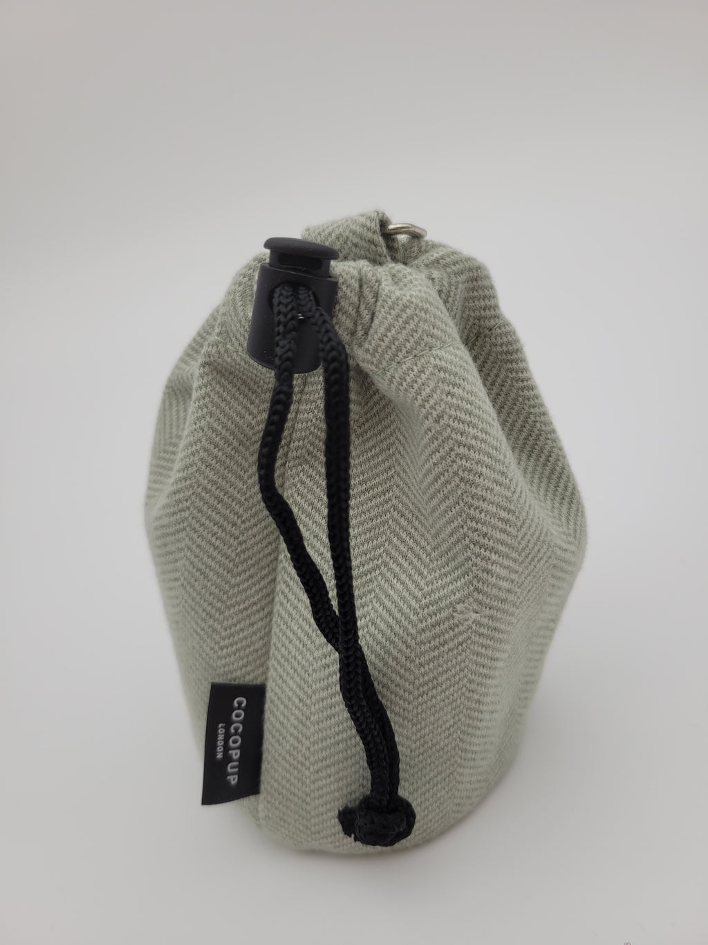 Drawstring pouch for dog poop bags