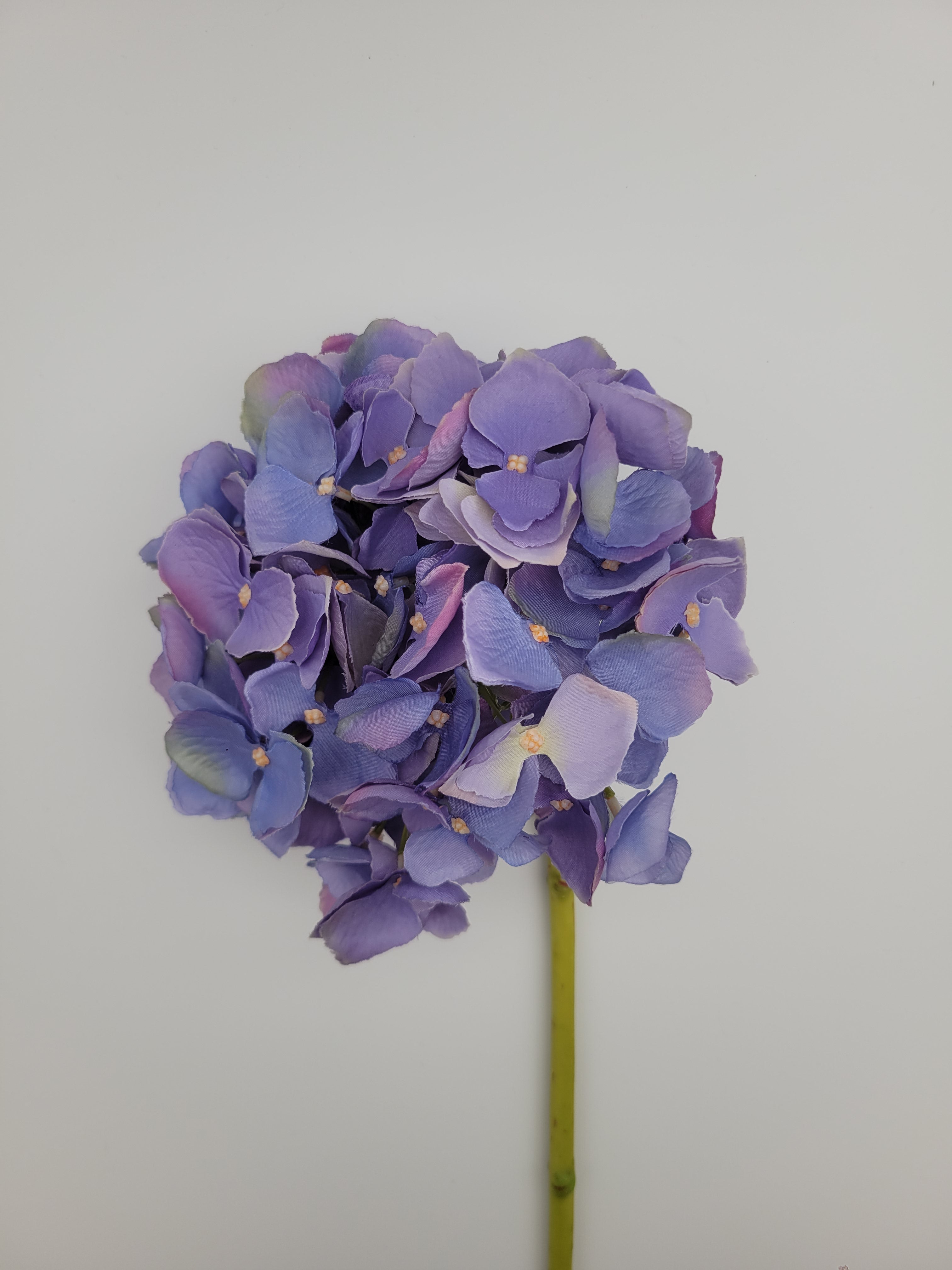 Hydrangea mauve faux short stem