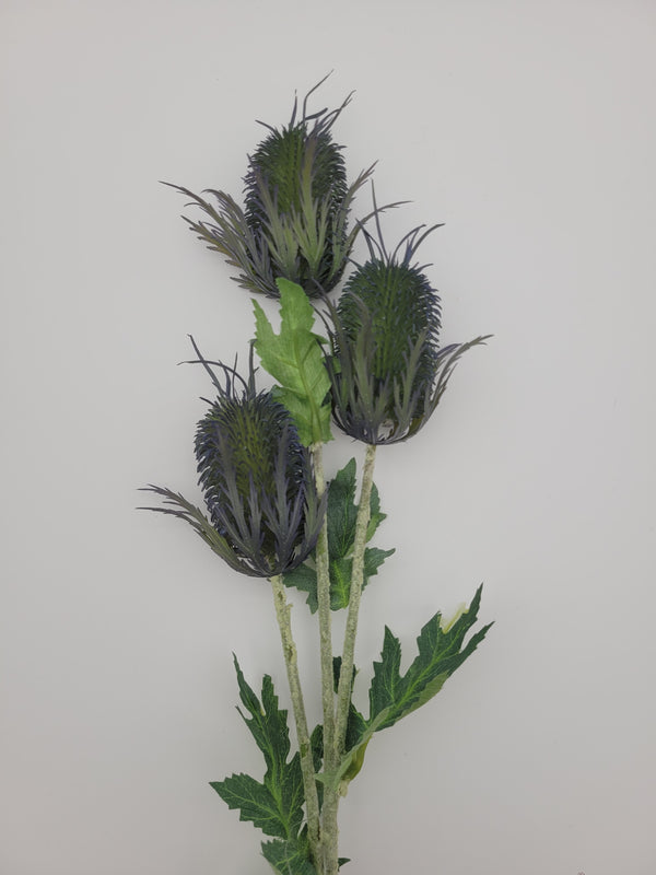 Eryngium spray, green/blue, faux