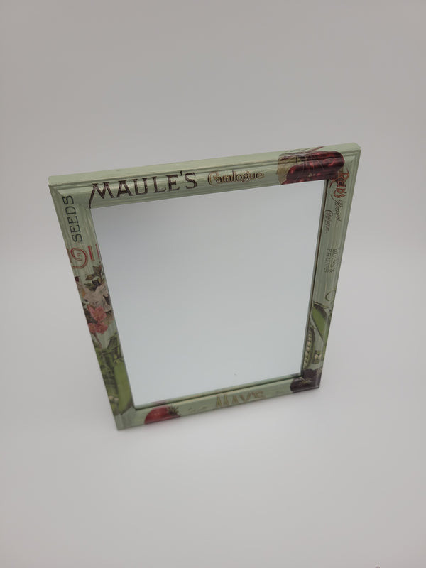 Mirror with decoupage surround