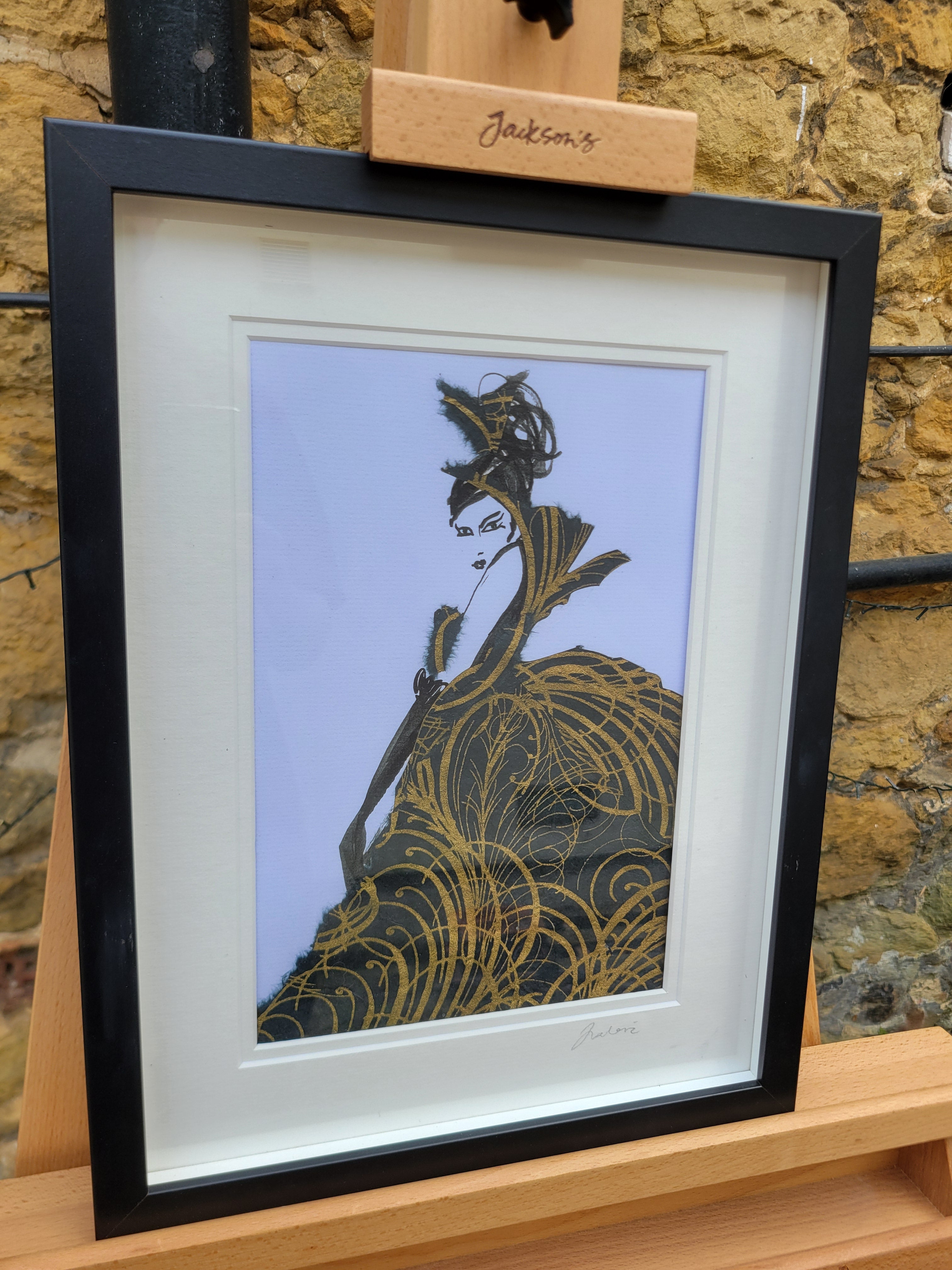 Elegant embellished print - Archer