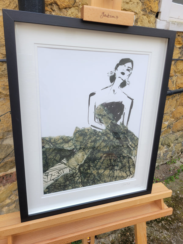 Elegant embellished print - Darkness Ripe