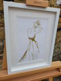 Elegant embellished print - Laurel