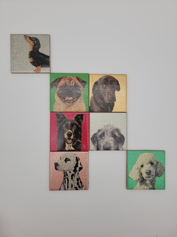 Decoupage tile - various designs