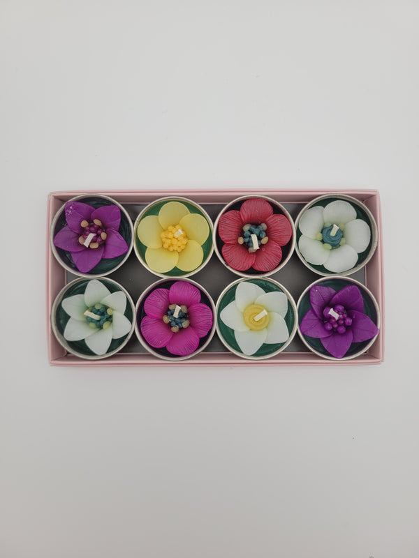 Scented tea lights - flowers