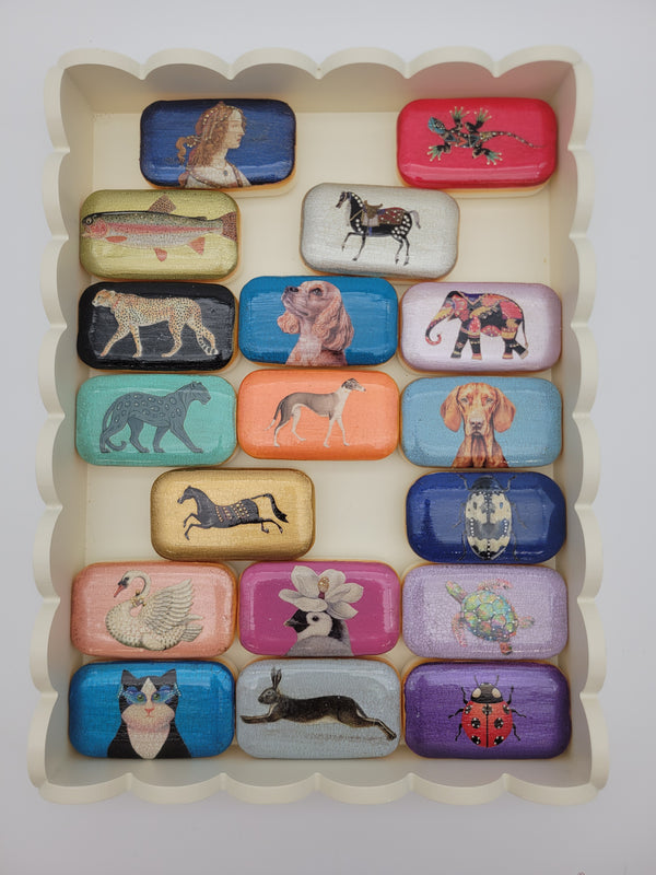Decoupaged soap - various designs