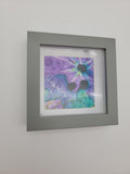 Original mixed media with inks on Yupo - purple 2