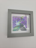 Original mixed media with inks on Yupo - purple 3