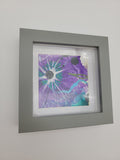 Original mixed media with inks on Yupo - purple 4