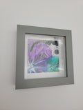 Original mixed media with inks on Yupo - purple 6