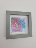 Original mixed media with inks on Yupo - pink 1