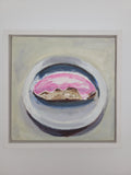 Original acrylic painting - Iced Bun
