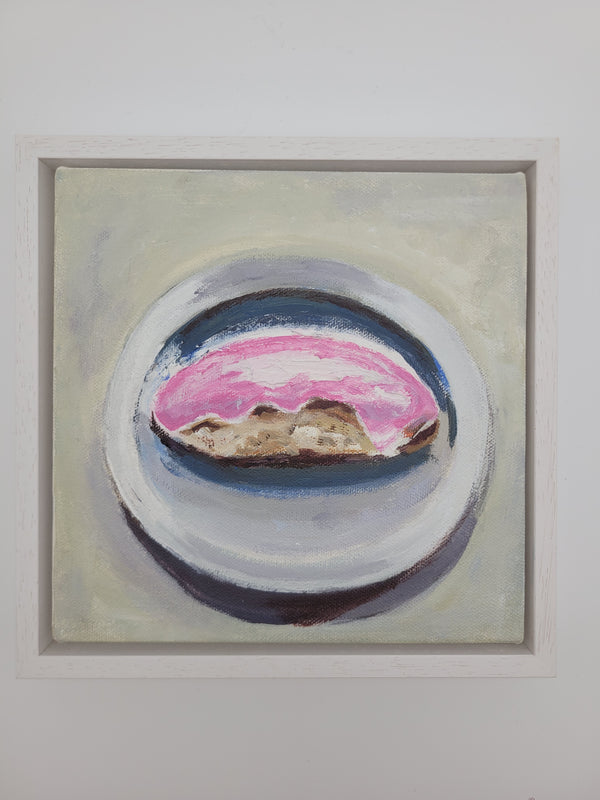 Original acrylic painting - Iced Bun