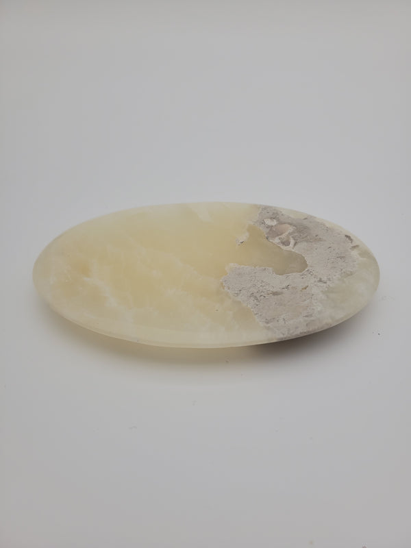 Soap dish, large - neutral and grey marble decor