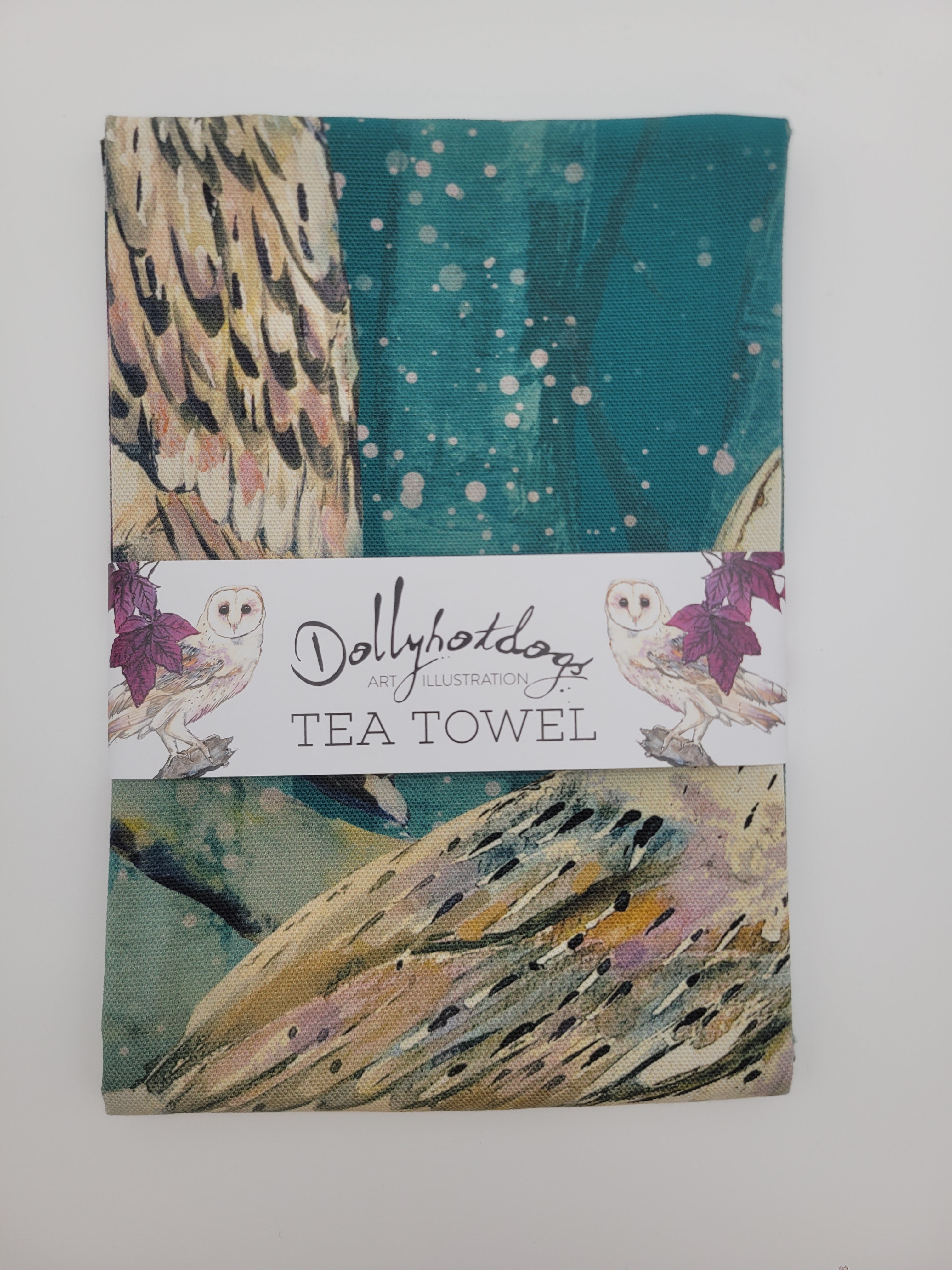 Dollyhotdogs tea towel - various designs