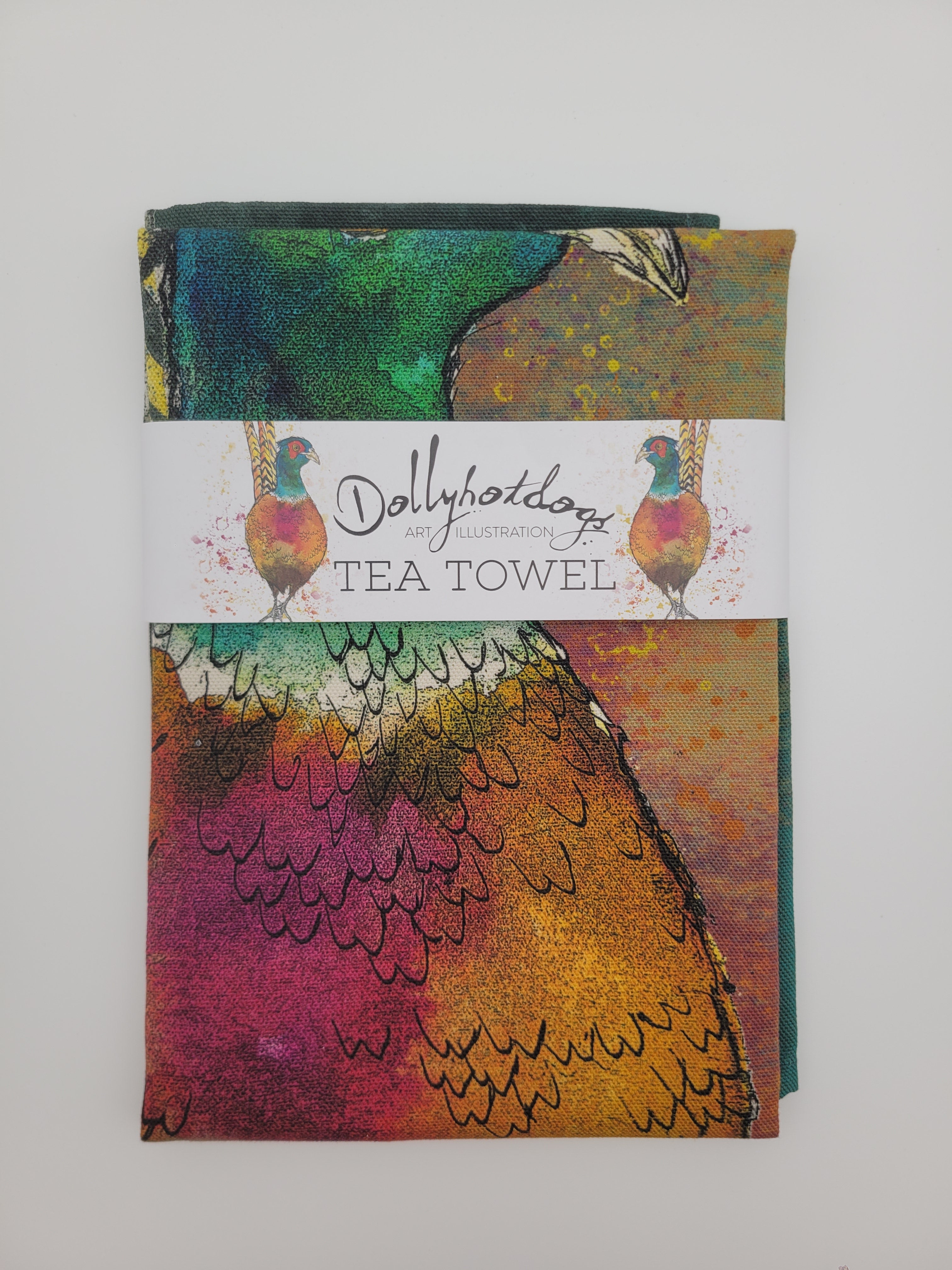 Dollyhotdogs tea towel - various designs