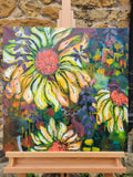 Original mixed media - 'Mellowing to Yellow"