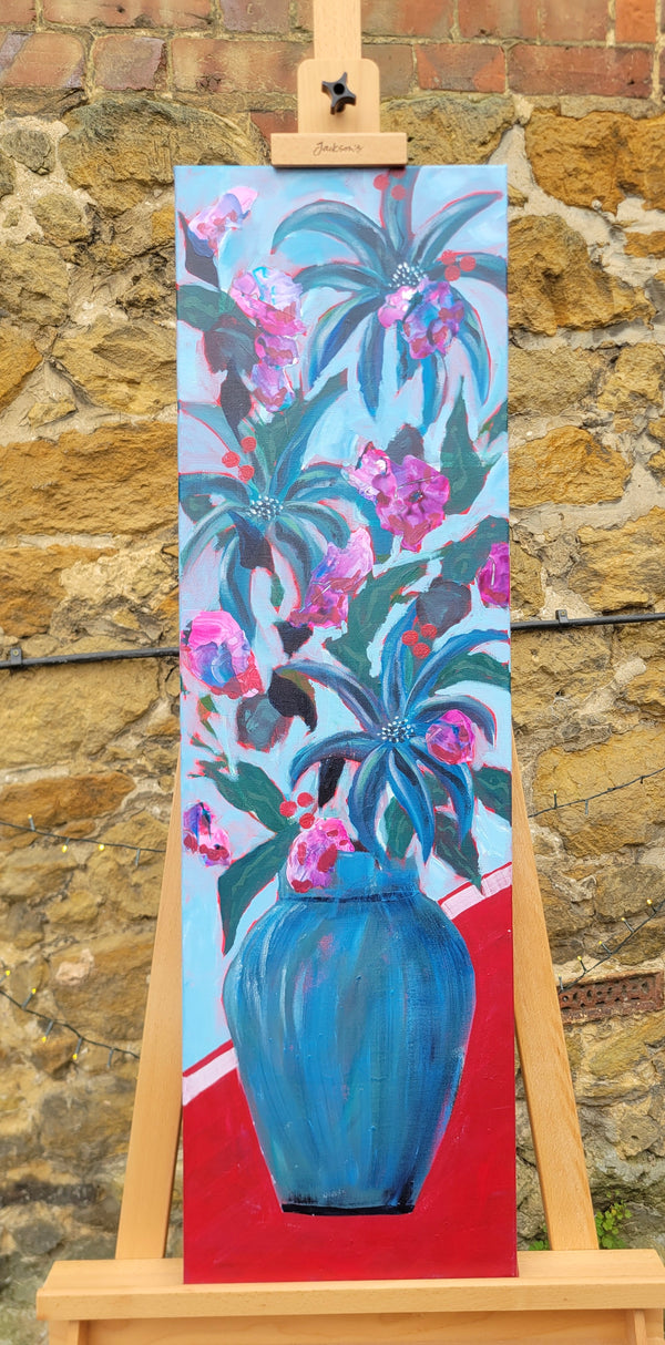 Original mixed media - 'Umbellifer Pink'