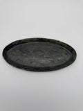 Ceramic platter with imprinted design