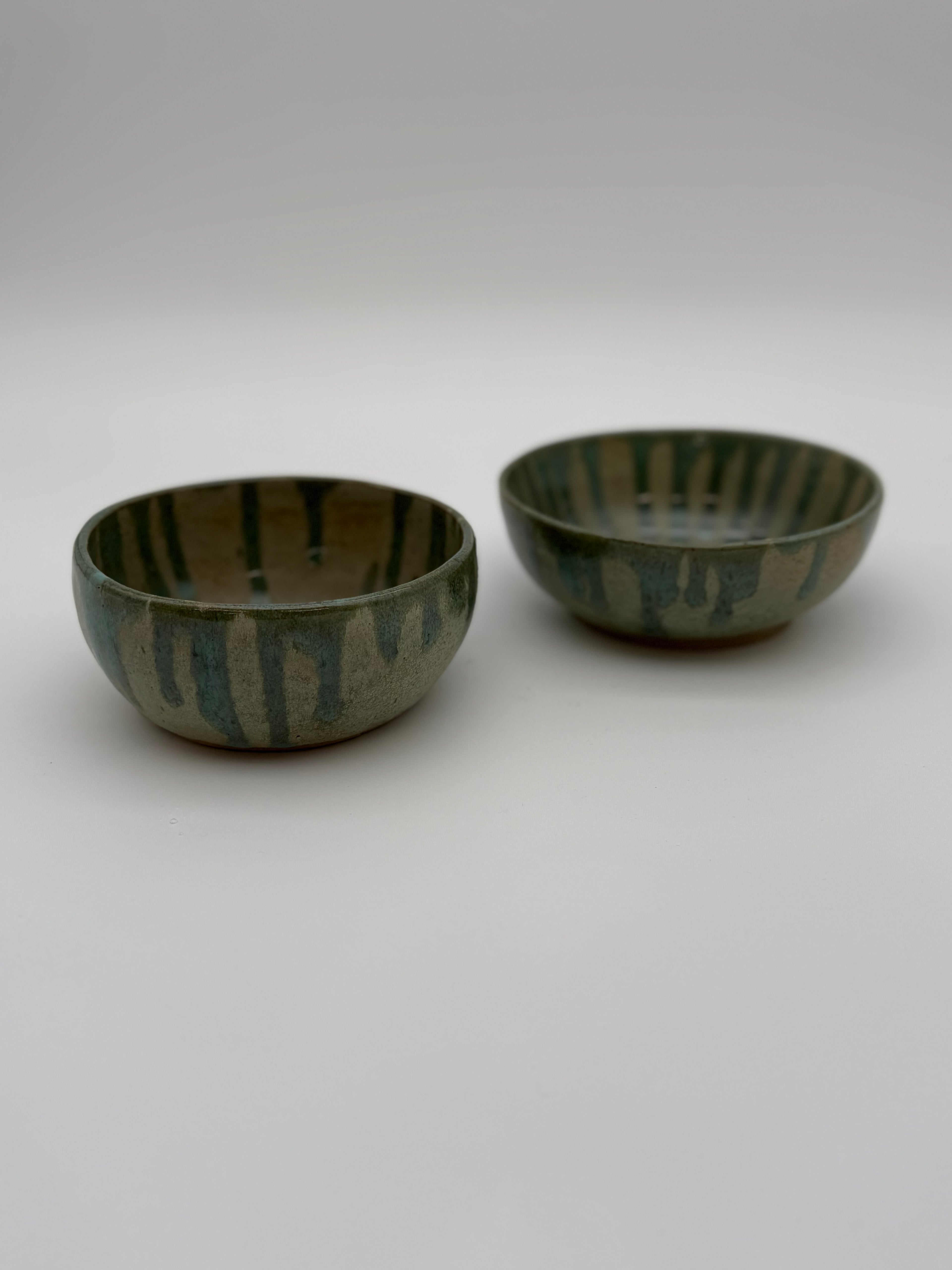 Bowl with drip glaze