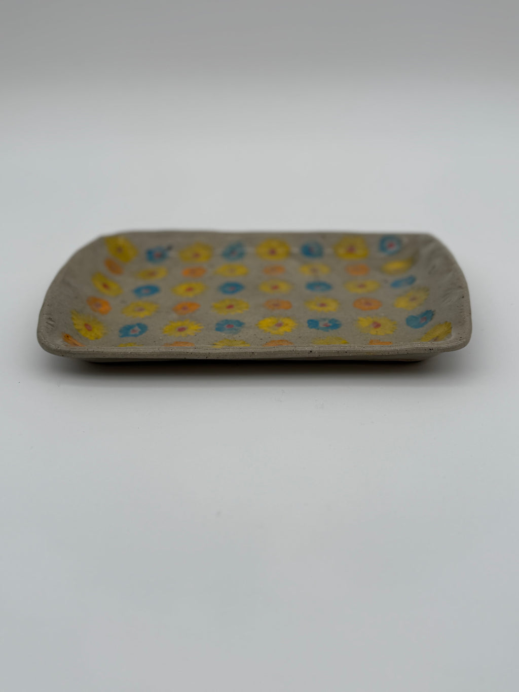 Small platter with floral decoration