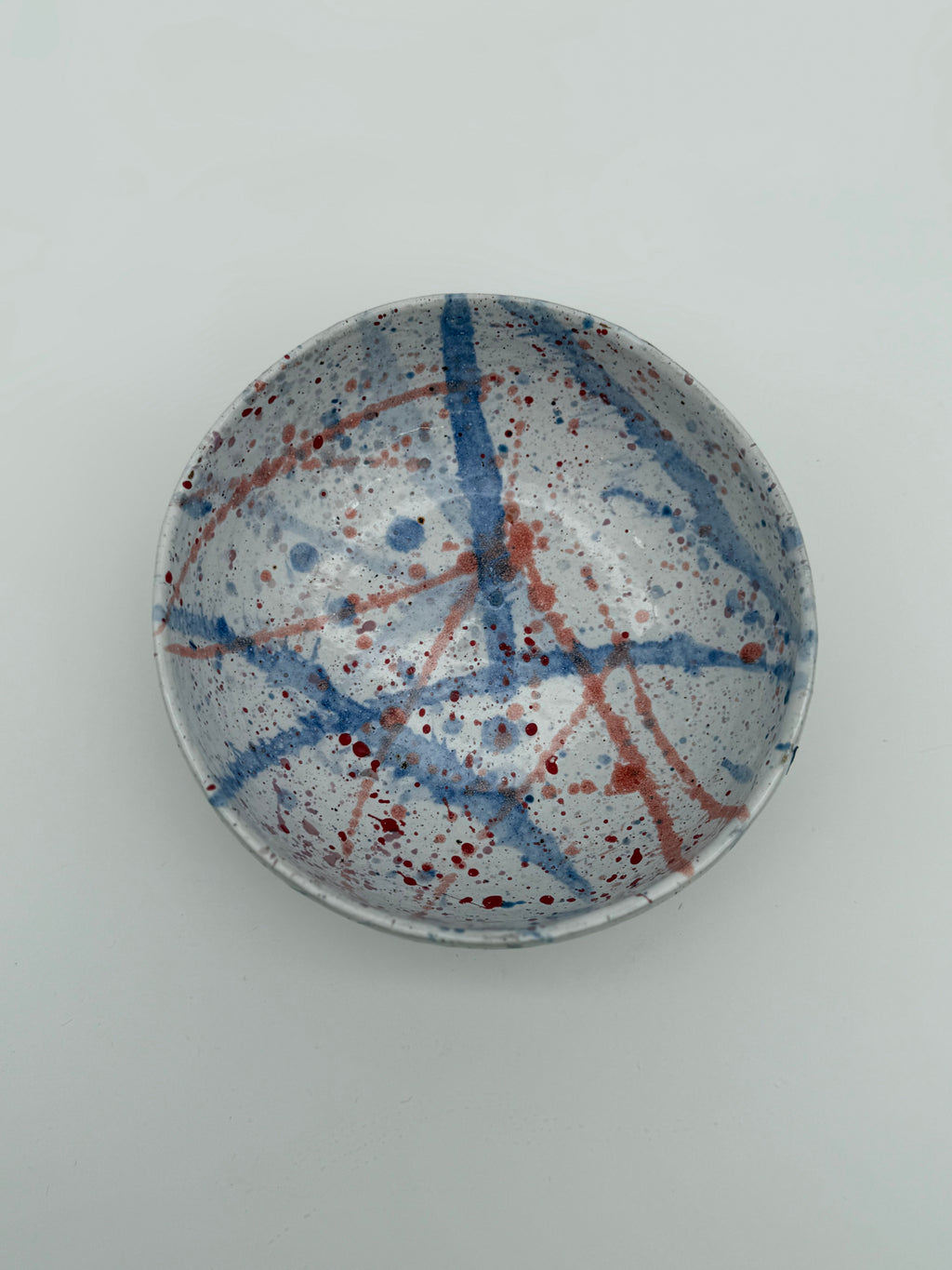Bowl with splatter finish