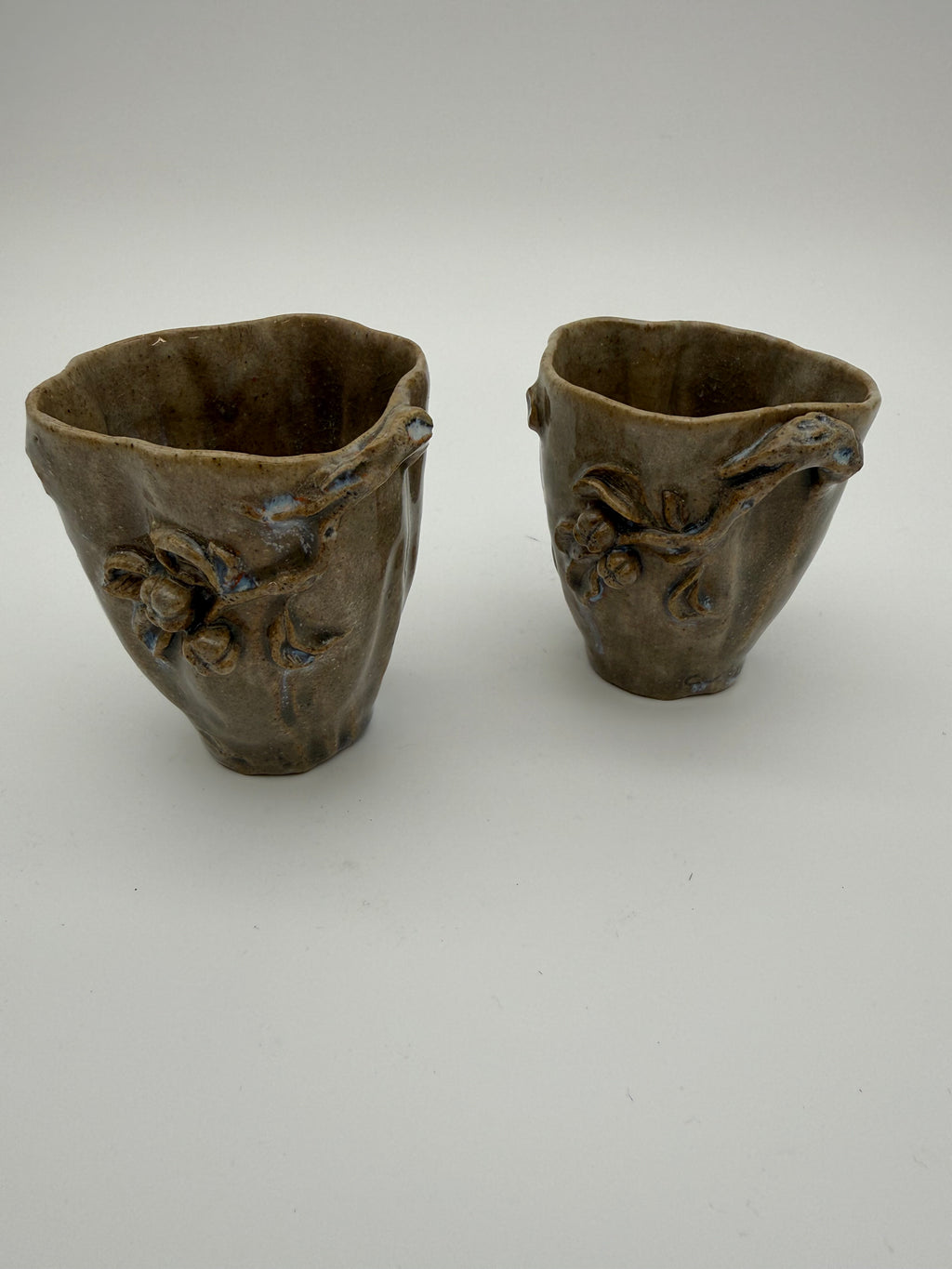 Sake cups - with persimmon design
