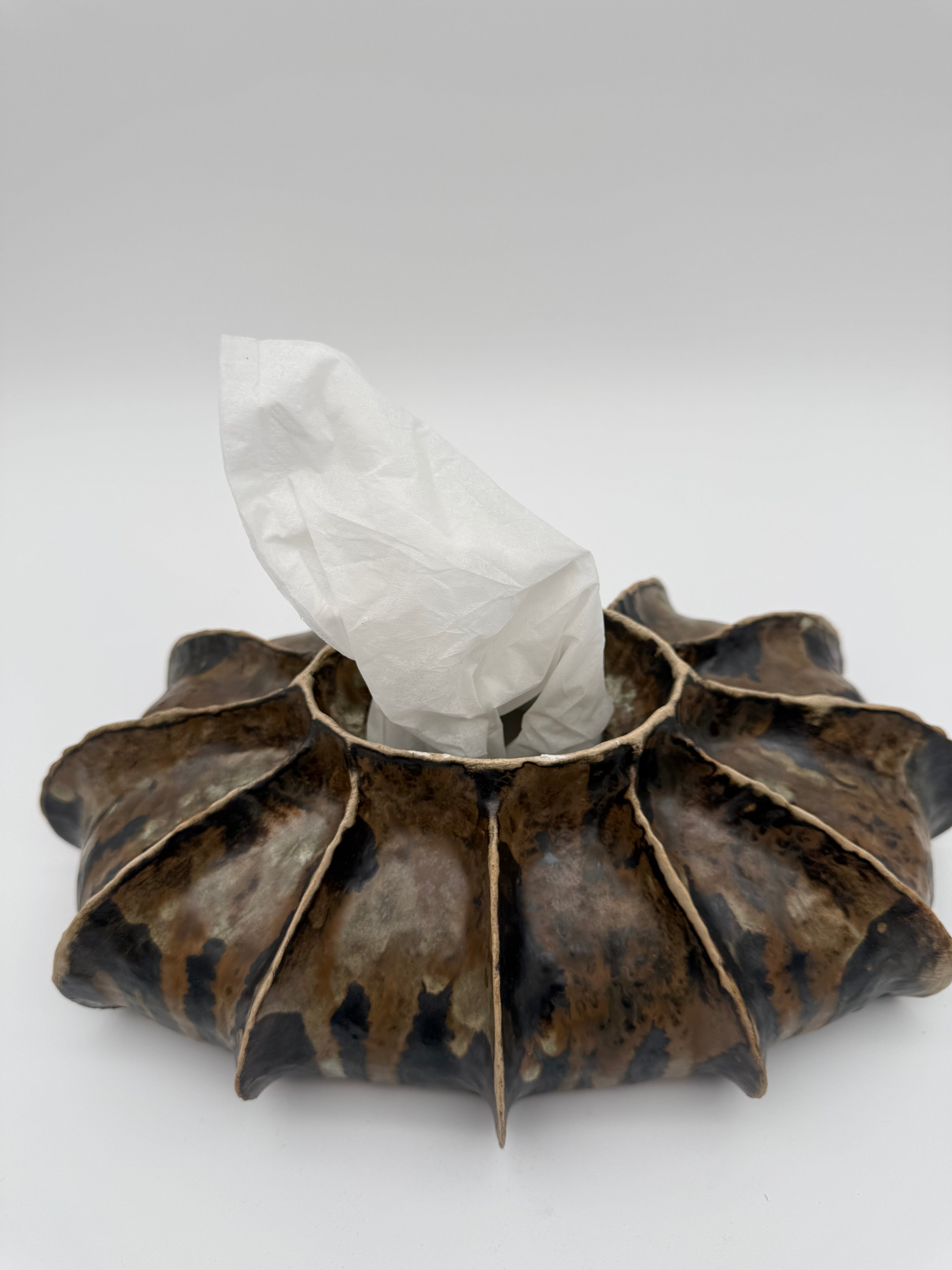 Tissue box cover, ceramic
