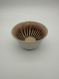 Bowl with hand painted cherry blossom design