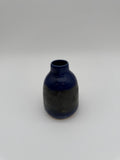 French blue and black bud vase