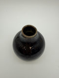 Reactive blue glaze bud vase